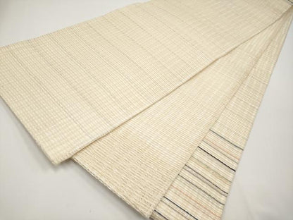 平和屋着物＊夏物 太鼓柄袋帯 横段文 金銀糸 正絹 逸品 CABH6183tx