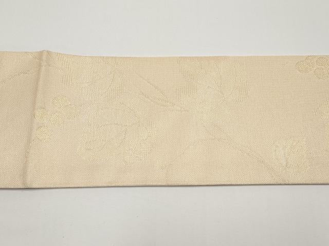平和屋着物＊夏物　西陣　九寸名古屋帯　葡萄蔦の葉文　金糸　証紙付き　正絹　逸品　未使用　CABH6189tx