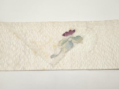 平和屋着物＊夏物　京の名門　じゅらく謹製　帝王紫　九寸名古屋帯　すくい織　枝花文　金銀糸　正絹　逸品　CABH6192tx