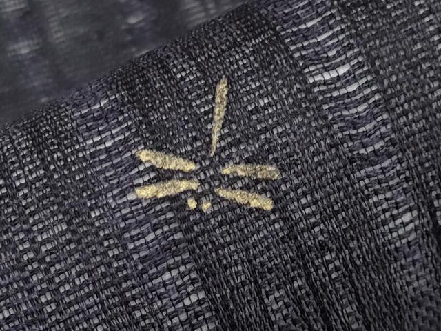 平和屋着物＊夏物 全通柄袋帯 トンボ 黒地 金彩 正絹 逸品 CABH6206tx