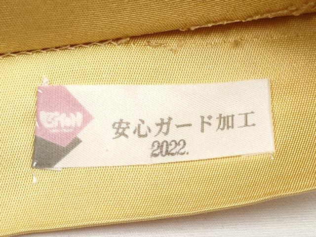 平和屋本店●太鼓柄袋帯　作家物　人物文　本金箔　金泥箔　正絹　逸品　未使用　CABH6232tx