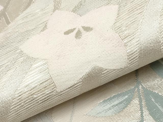 平和屋着物＊夏物 六通柄袋帯 桔梗 銀糸 正絹 逸品 未使用 CABH6287tx