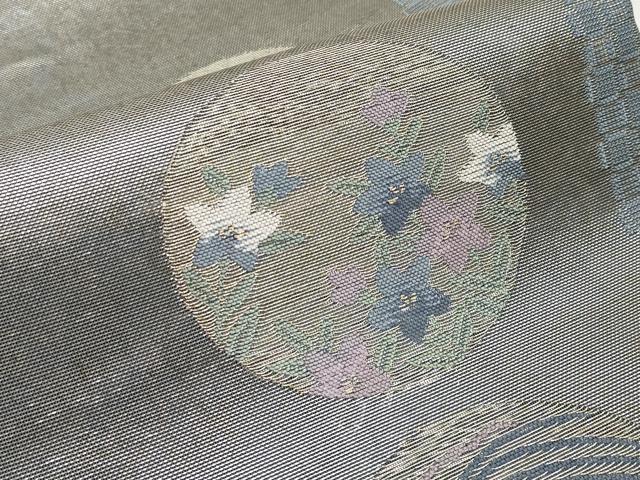 平和屋着物＊夏物 六通柄袋帯 花丸文 金糸 正絹 逸品 CABH6288tx