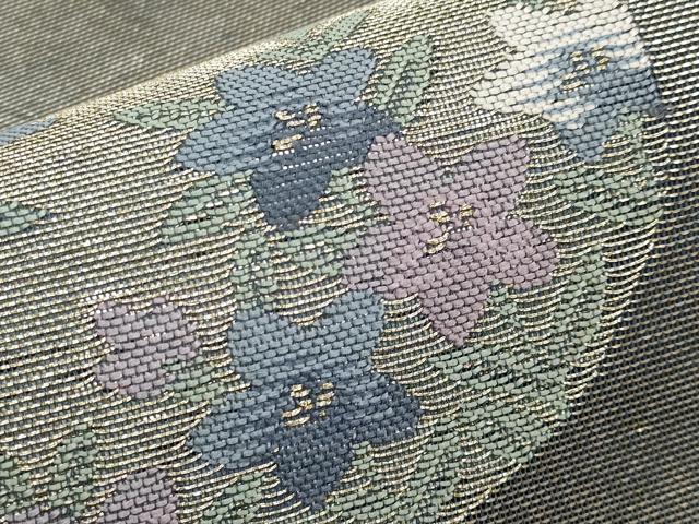 平和屋着物＊夏物 六通柄袋帯 花丸文 金糸 正絹 逸品 CABH6288tx