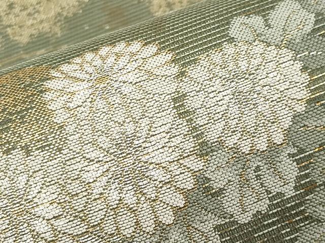 平和屋着物＊夏物 六通柄袋帯 垣根菊萩 金銀糸 正絹 逸品 CABH6289tx