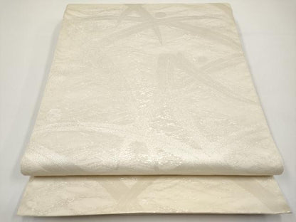平和屋着物＊夏物　六通柄袋帯　露芝文　銀糸　正絹　逸品　CABH6296tx