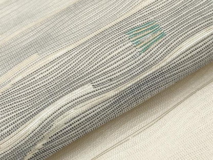 平和屋着物＊夏物　六通柄袋帯　横段文　金銀糸　正絹　逸品　CABH6297tx