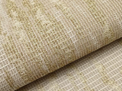 平和屋着物＊夏物　全通柄袋帯　霞文　金糸　正絹　逸品　未使用　CABH6300tx