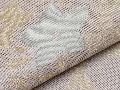 平和屋着物＊夏物　六通柄袋帯　籬草花文　金糸　正絹　逸品　CABH6302tx