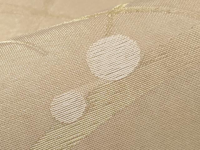 平和屋着物＊夏物　六通柄袋帯　露芝文　金銀糸　正絹　逸品　CABH6306tx
