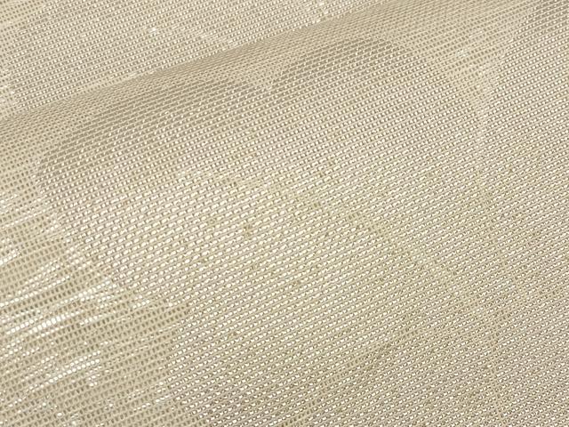 平和屋着物＊夏物　全通柄袋帯　花唐草文　銀糸　正絹　逸品　CABH6310tx