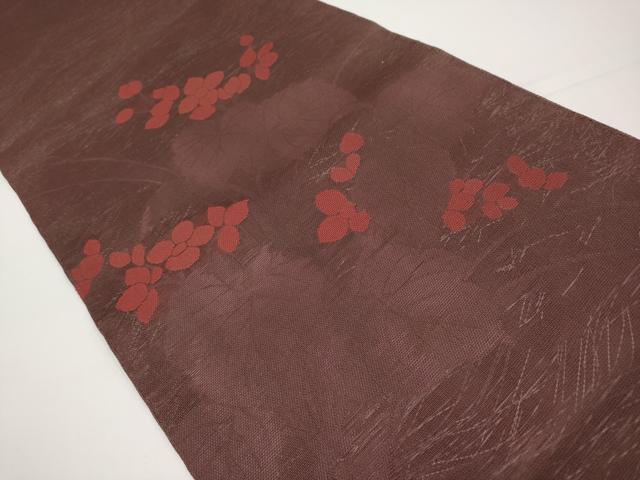 平和屋着物＊夏物　太鼓柄袋帯　枝花文　三越扱い　正絹　逸品　CABH6314tx
