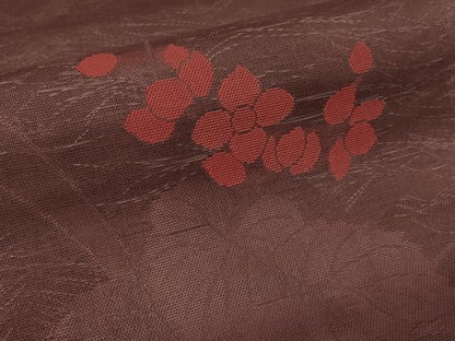 平和屋着物＊夏物　太鼓柄袋帯　枝花文　三越扱い　正絹　逸品　CABH6314tx