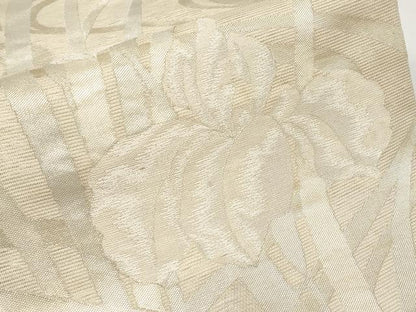 平和屋着物＊夏物　六通柄袋帯　杜若　銀糸　正絹　逸品　CABH6315tx