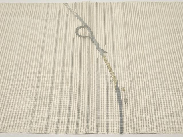 平和屋着物＊夏物　八寸名古屋帯　絽綴れ　結び紐文　金銀糸　正絹　逸品　CABH6322tx