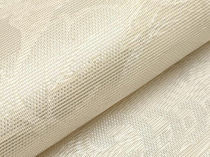 平和屋着物＊夏物　六通柄袋帯　枝葉丸文　銀糸　正絹　逸品　CABH6335tx