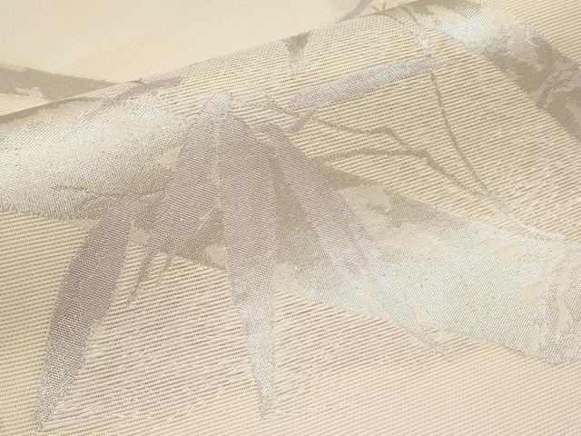 平和屋着物＊夏物　六通柄袋帯　笹竹文　銀糸　正絹　逸品　CABH6336tx