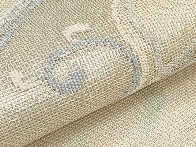 平和屋着物＊夏物　太鼓柄袋帯　流水文　銀糸　正絹　逸品　CABH6337tx
