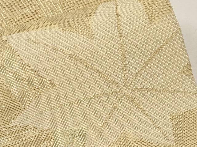 平和屋着物＊夏物　六通柄袋帯　楓文　金糸　正絹　逸品　CABH6340tx