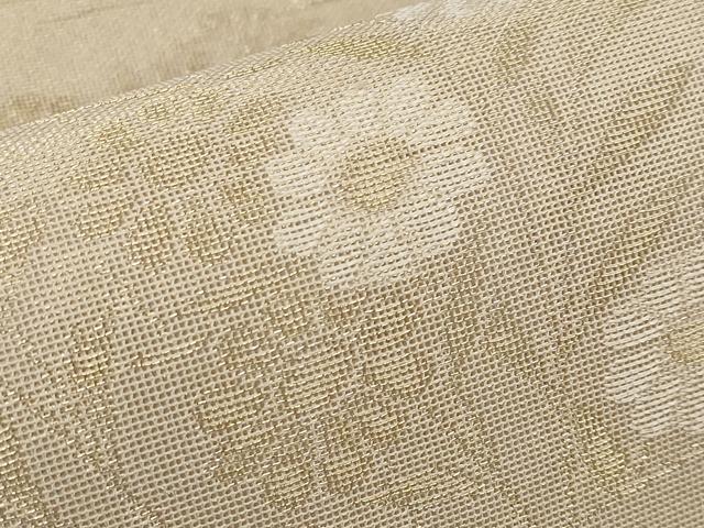 平和屋着物＊夏物　六通柄袋帯　流水秋草文　金銀糸　正絹　逸品　CABH6342tx