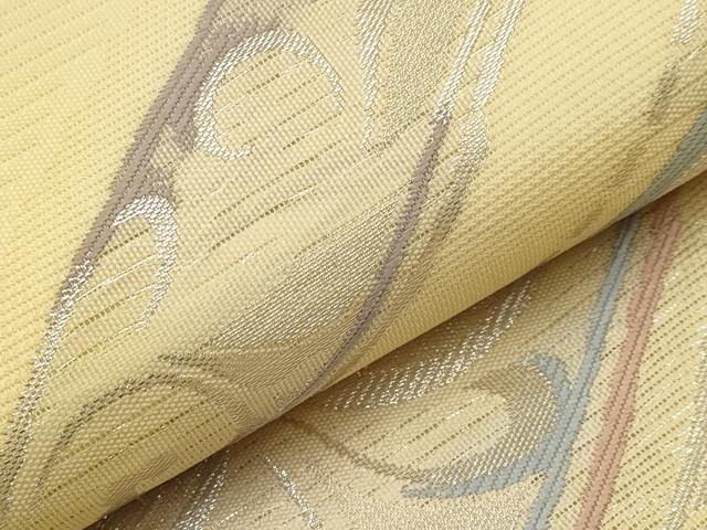 平和屋着物＊夏物　九寸名古屋帯　唐草文　正絹　逸品　未使用　CABH6348tx