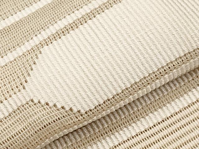 平和屋着物＊夏物　八寸名古屋帯　絽綴れ　横段文　丁子色　正絹　逸品　CABH6353tx