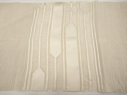 平和屋着物＊夏物　八寸名古屋帯　絽綴れ　横段文　丁子色　正絹　逸品　CABH6353tx