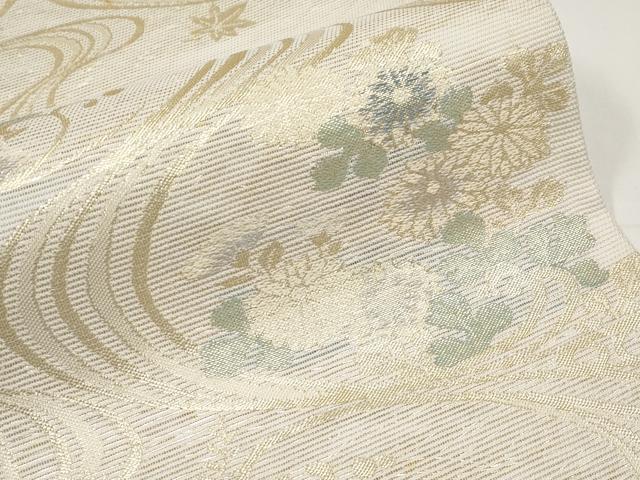 平和屋着物＊夏物　六通柄袋帯　さわかぜ　金糸　正絹　逸品　CABH6361tx
