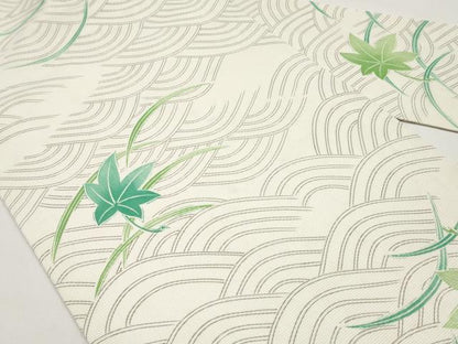 平和屋着物＊夏物　全通柄　九寸名古屋帯　楓文　CABH6375tx