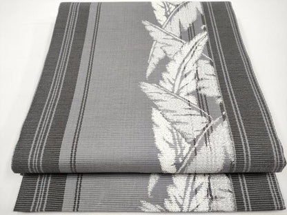 平和屋着物＊夏物　六通柄　京袋帯　枝葉間道　銀糸　正絹　逸品　CABH6380tx