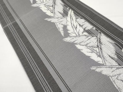 平和屋着物＊夏物　六通柄　京袋帯　枝葉間道　銀糸　正絹　逸品　CABH6380tx