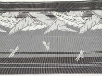 平和屋着物＊夏物　六通柄　京袋帯　枝葉間道　銀糸　正絹　逸品　CABH6380tx