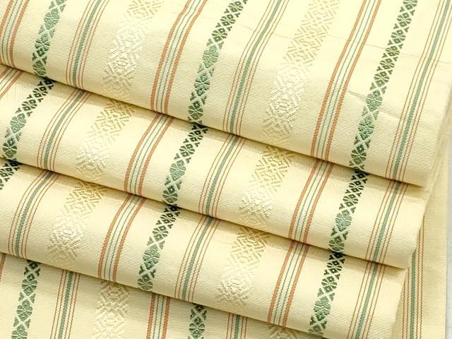 平和屋着物●本場筑前博多織　半幅帯　献上　正絹　逸品　CABH6425dy
