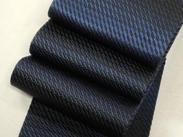 平和屋着物●男性　角帯　横段文　正絹　逸品　CABH6432dy