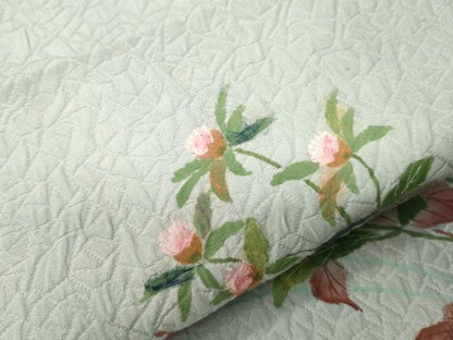 平和屋着物●つけ帯　手描き　和紙　草花文　正絹　逸品　CABH6440dy