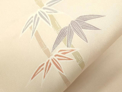 平和屋着物●塩瀬　つけ帯　人物文　正絹　逸品　CABH6444dy
