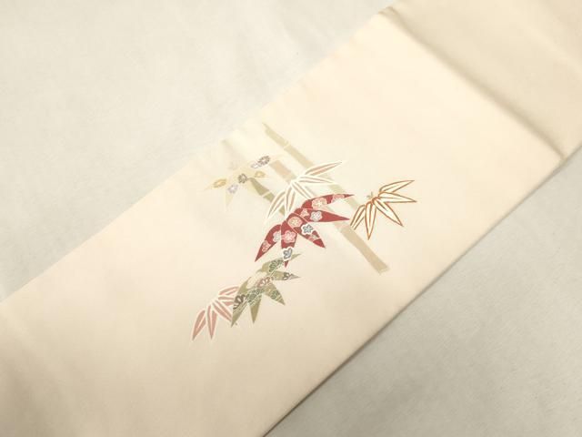 平和屋着物●塩瀬　つけ帯　人物文　正絹　逸品　CABH6444dy