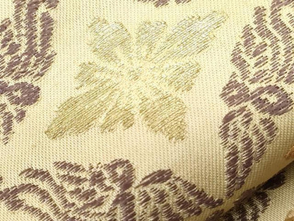 平和屋着物●つけ帯　唐織　七宝花文　金銀糸　正絹　逸品　CABH6445dy