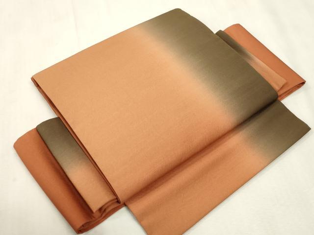 平和屋着物●ワンタッチつけ帯　霞文　正絹　逸品　CABH6446dy