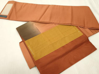 平和屋着物●ワンタッチつけ帯　霞文　正絹　逸品　CABH6446dy