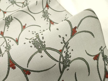 平和屋着物●六通柄袋帯　草花文　正絹　逸品　CABH6457dy