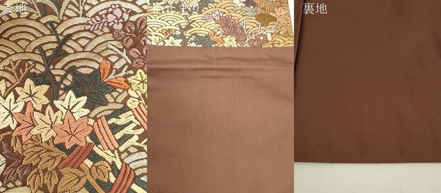 平和屋着物●六通柄袋帯　唐織　青海波花文　正絹　逸品　CABH6474dy