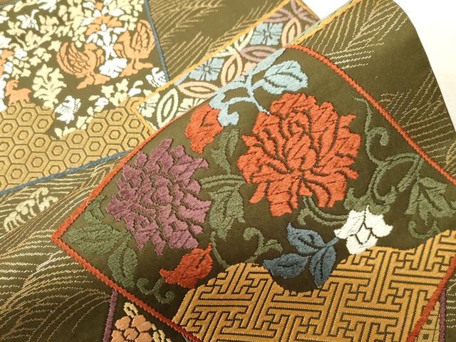唐織 正絹 逸品 平和屋着物◎六通柄袋帯 金糸 金銀糸 平和屋着物○六通