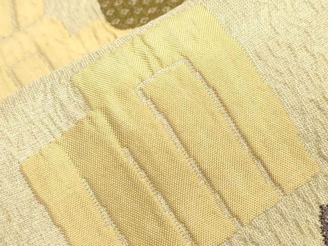平和屋着物●両面　六通柄袋帯　月うさぎ　金糸　正絹　逸品　CABH6483dy