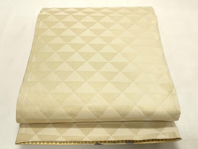 平和屋着物●両面　六通柄袋帯　月うさぎ　金糸　正絹　逸品　CABH6483dy