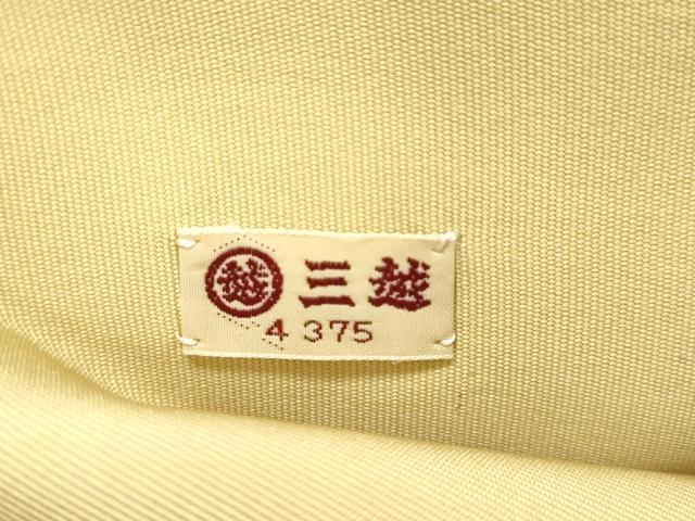 平和屋着物●塩瀬　九寸名古屋帯　鳥丸文　三越扱い　正絹　逸品　CABH6502dy