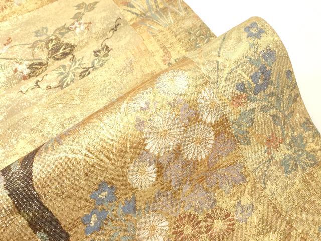 平和屋着物▼六通柄袋帯　琳派名画集　正絹　逸品　未使用　CABH6554dy