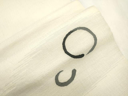 平和屋着物▽太鼓柄袋帯　スリーシーズン　春夏秋　すくい織　丸文　正絹　逸品　CABH6620dy