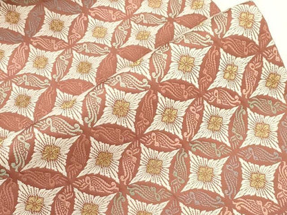 平和屋着物●九寸名古屋帯　唐織　七宝花文　金糸　正絹　逸品　CABH6626dy