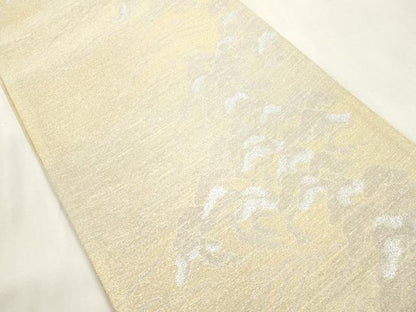 平和屋着物●両面　六通柄袋帯　伊勢絹　枝松文　金銀糸　正絹　逸品　CABH6647dy